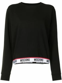 Moschino logo-waistband sweatshirt