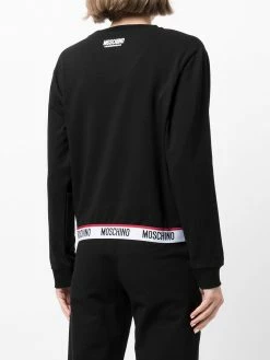 Moschino logo-waistband sweatshirt