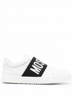 Moschino logo-strap low-top sneakers