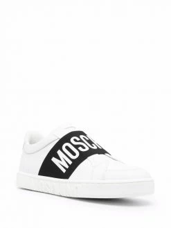 Moschino logo-strap low-top sneakers