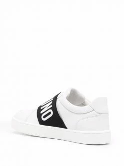Moschino logo-strap low-top sneakers