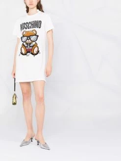Moschino Teddy Bear intarsia T-shirt dress