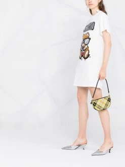 Moschino Teddy Bear intarsia T-shirt dress
