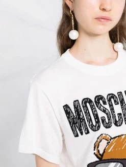 Moschino Teddy Bear intarsia T-shirt dress