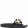 Moschino logo-plaque slides