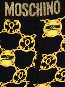 Moschino Double Question Mark logo-waistband boxers