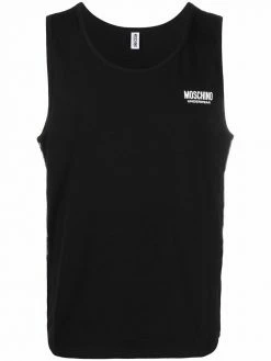 Moschino logo print muscle tank