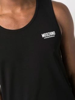 Moschino logo print muscle tank