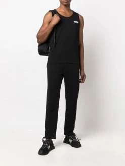 Moschino logo print muscle tank