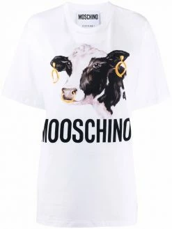 Moschino cow-print T-shirt