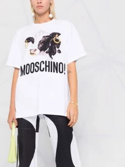 Moschino cow-print T-shirt