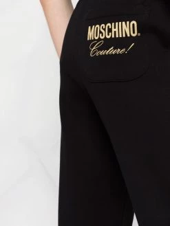 Moschino high-waisted cotton track pants