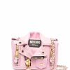 Moschino Biker leather crossbody bag