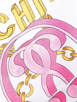 Moschino chain logo print swimsuit