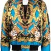 Moschino baroque-pattern print bomber jacket