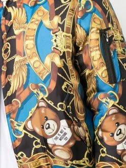 Moschino baroque-pattern print bomber jacket