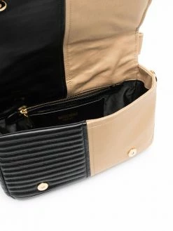Moschino two-tone biker crossbody bag