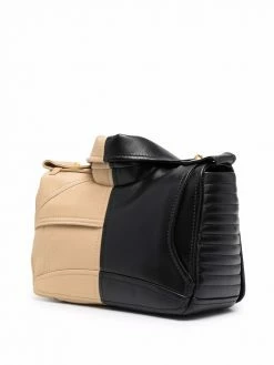 Moschino two-tone biker crossbody bag