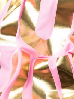 Moschino metallic-logo print swimsuit