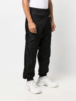 Moschino logo-plaque adjustable track pants