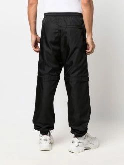 Moschino logo-plaque adjustable track pants