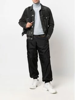 Moschino logo-plaque adjustable track pants