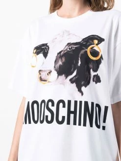 Moschino cow logo print T-shirt