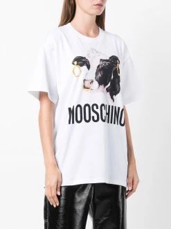 Moschino cow logo print T-shirt