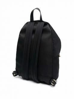 Moschino metallic logo-plaque backpack