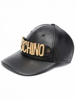 Moschino logo-plaque six-panel cap