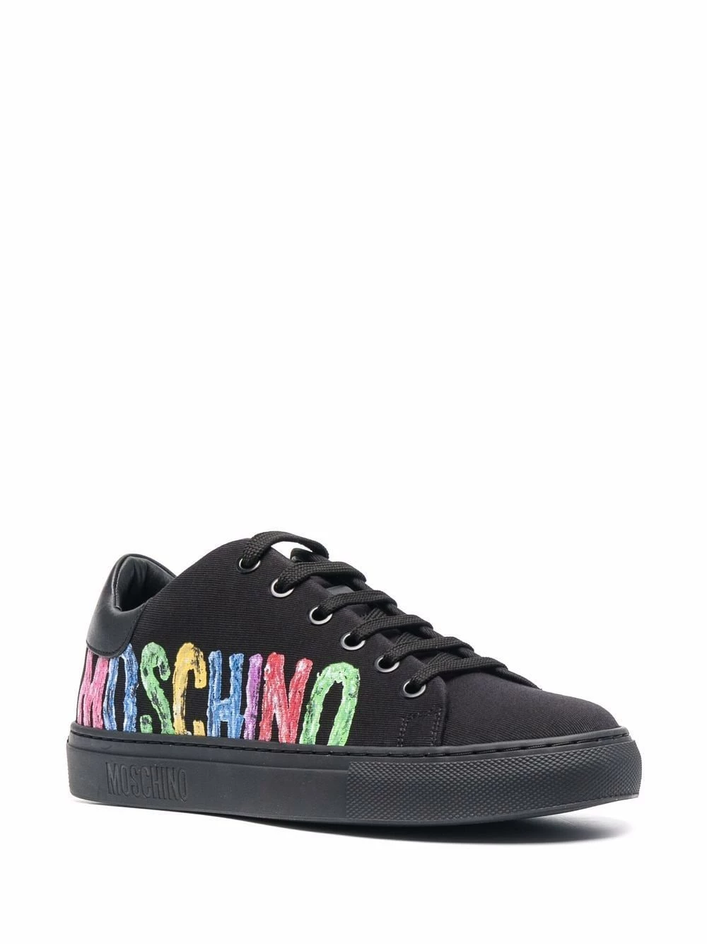 Outlet ๐ฏ Moschino Logo lettering low top trainers ๐ 4 Moschino logo-lettering low-top trainers