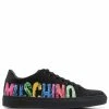 Best Pirce ๐ Moschino Logo print lace up ๐ sneakers โ 1 Moschino logo-print lace-up sneakers