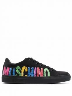 Moschino logo-print lace-up sneakers