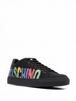 Moschino logo-print lace-up sneakers