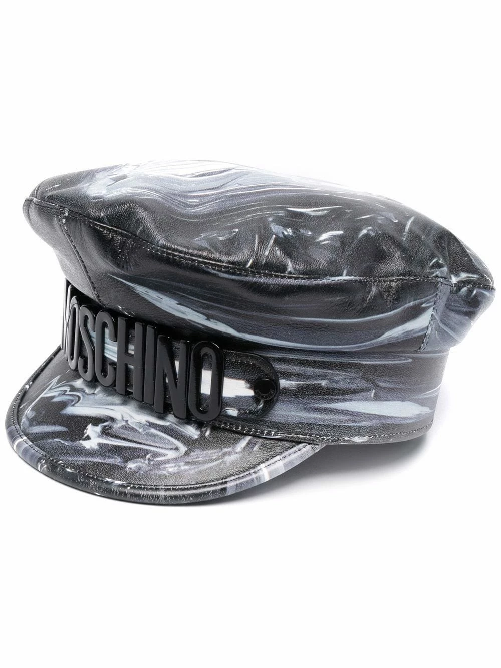 Cheap โค๏ธ Moschino Logo plaque graphic print cap ๐ 3 Moschino logo-plaque graphic-print cap