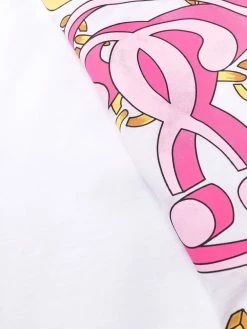 Moschino logo print beach cover-up