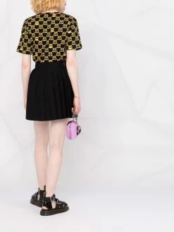 Moschino check grid print T-shirt