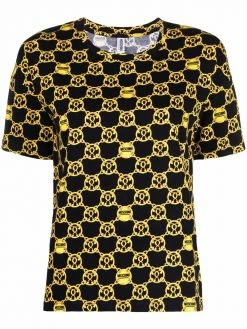 Moschino check grid print T-shirt