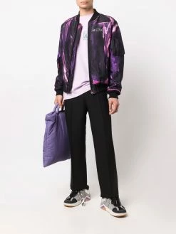 Moschino paint-print bomber jacket