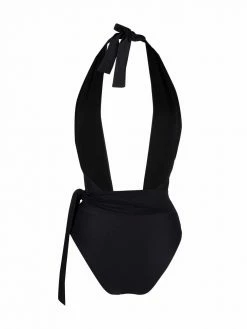 Moschino logo plaque one-piece