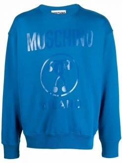 Moschino logo embossed sweatshirt