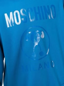 Moschino logo embossed sweatshirt