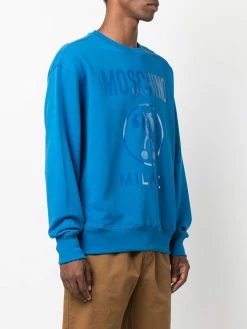 Moschino logo embossed sweatshirt