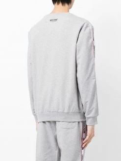 Moschino logo-tape crew neck sweatshirt