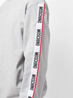 Moschino logo-tape crew neck sweatshirt