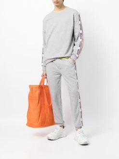 Moschino logo-tape crew neck sweatshirt