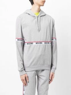 Moschino logo drawstring hoodie