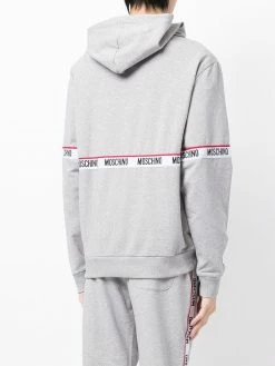 Moschino logo drawstring hoodie