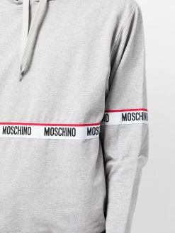 Moschino logo drawstring hoodie
