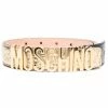 Moschino metallic leather belt